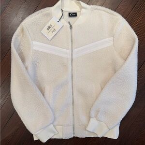 ZYIA Off-White Teddy Jacket